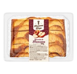 Bizcocho de manzana Mamma Miga 300 g - Caja con 8 unidades