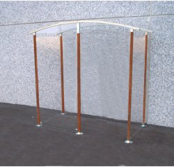 Abri fumeurs Version bois 2 m² A fixer