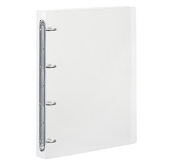  Classeur 4 anneaux plastifié Viquel Propyglass A4 - Dos 3,5 cm translucide incolore