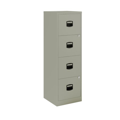 Archivador monoblock-montado PFA4F Bisley cajones A4 40cm gris