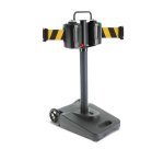 Poteau à double sangle noir/jaune 15m