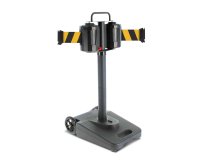 Poteau à double sangle noir/jaune 15m