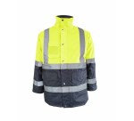 Parka impermeable alta visibilidad bicolor clase II