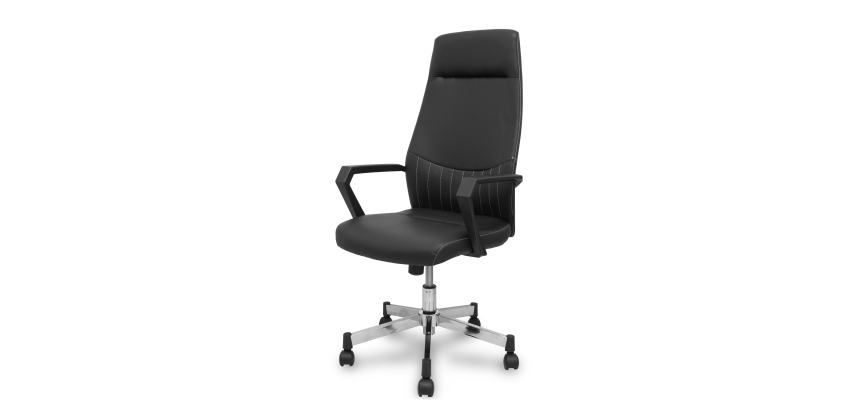 Sillón de dirección Opti520 basculante similpiel negro
