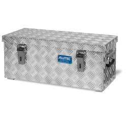 Coffre de chantier en aluminium avec coins et bords soudés capacité de 37L