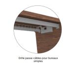 Kabeldurchlassgitter für Schreibtisch Xennon - L.150 cm