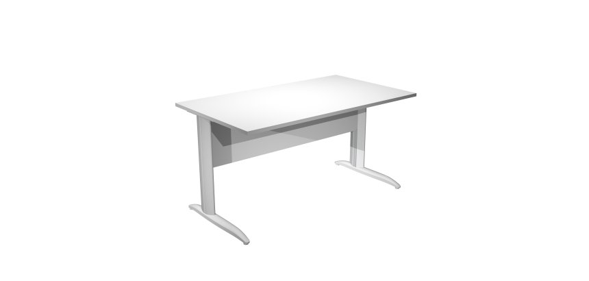 Mesa oficina Presto An 140 cm patas metal L