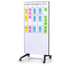 Legamaster tableau en verre mobile 90x175cm blanc