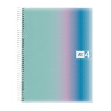 Cahier spirale Notebook Miquelrius Aurora Santorini A4 - petits carreaux - 240 pages