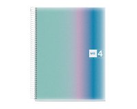 Cahier spirale Notebook Miquelrius Aurora Santorini A4 - petits carreaux - 240 pages