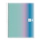 Cahier spirale Notebook Miquelrius Aurora Santorini A4 - petits carreaux - 240 pages