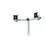 Bras support écran double PRO fixation passe-câble