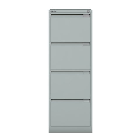 Archivador monoblock-montado Premiun BSd Bisley 4 cajones folio 62cm - Gris claro - Gris claro RAL 7035