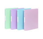 Classeur souple A4 MAXI - 4 anneaux - Dos 4 cm - polypropylène - RAINBOW PASTEL VIQUEL- Coloris assortis