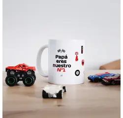 Taza "Papá, eres nuestro Nº 1"