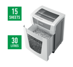 Destructeur de documents manuel Leitz IQ Office Pro - P5 coupe micro