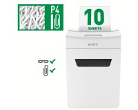 Destructora IQ Protect 10 P4, blanco/plata
