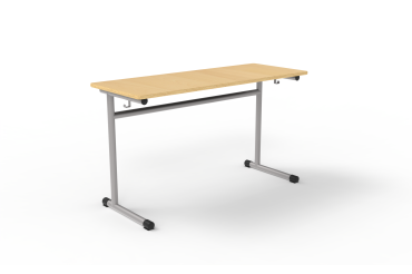 Table école biplace H 76 cm