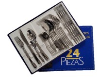 Cubertería de acero inoxidable 24 piezas