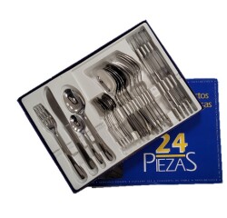 Cubertería de acero inoxidable 24 piezas