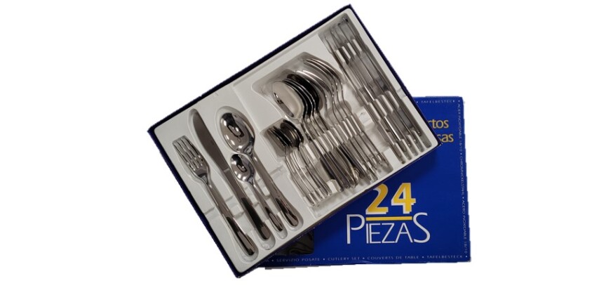 Cubertería de acero inoxidable 24 piezas