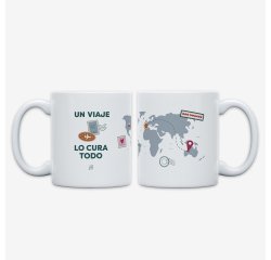 Taza "Un viaje lo cura todo"