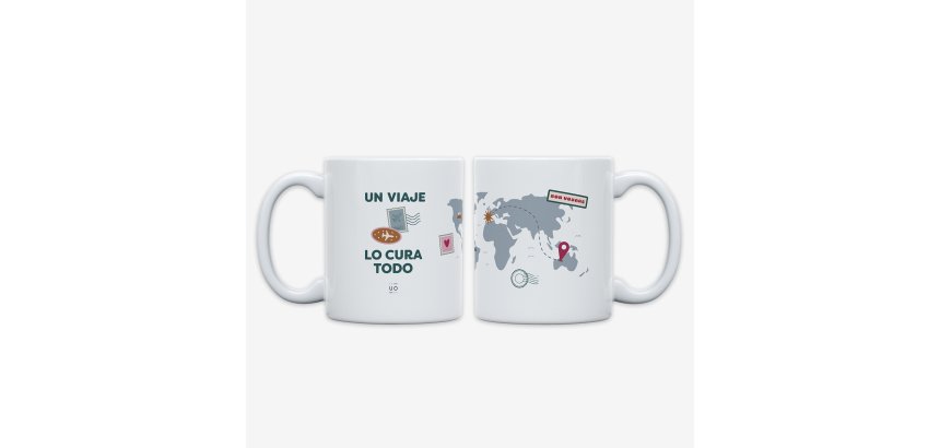Taza "Un viaje lo cura todo"