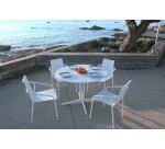 Table ronde OUDON en aluminium
