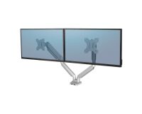 Brazo para monitor doble Platinum Series™ Plata Fellowes