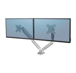 Brazo para monitor doble Platinum Series™ Plata Fellowes