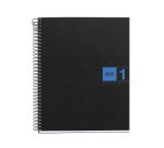 Notebook The Original, Couverture souple, A5, quadrillage 5x5 mm, 80 feuilles de 1 couleur, Miquelrius, Bleu.
