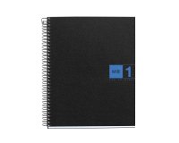 Notebook The Original, Couverture souple, A5, quadrillage 5x5 mm, 80 feuilles de 1 couleur, Miquelrius, Bleu.
