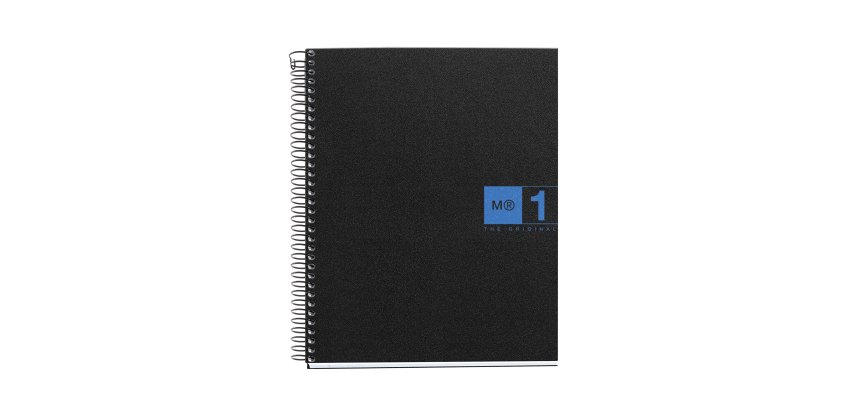 Notebook The Original, Couverture souple, A5, quadrillage 5x5 mm, 80 feuilles de 1 couleur, Miquelrius, Bleu.
