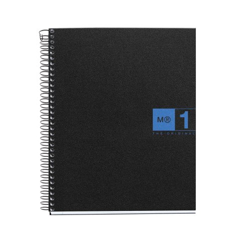 Notebook The Original, Couverture souple, A5, quadrillage 5x5 mm, 80 feuilles de 1 couleur, Miquelrius, Bleu.
