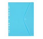 Pochette enveloppe perforée A4 - HAPPY FLUO VIQUEL  - polypropylène - coloris assortis