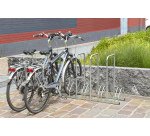 Râtelier 5 vélos avec 4 arceaux pour antivol