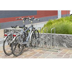 Râtelier 5 vélos avec 4 arceaux pour antivol