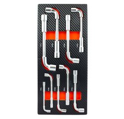 Module 9 clés à pipe pour servante d'atelier