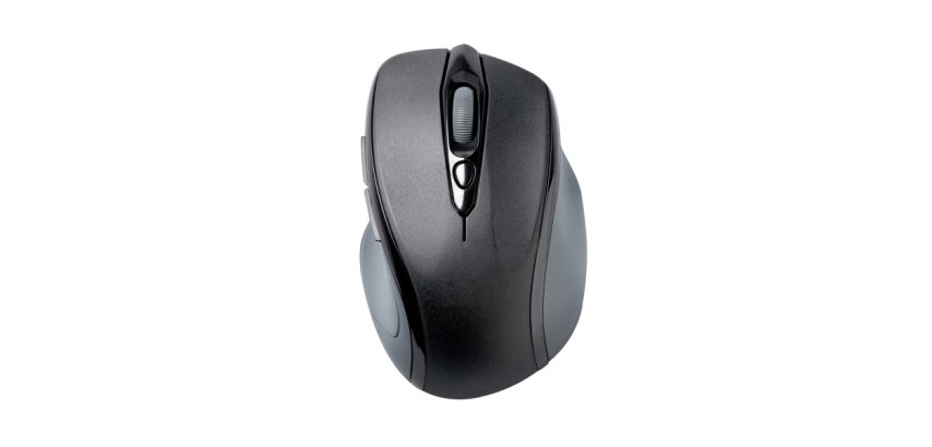 Ratón óptico Kensington Pro Fit™ inalámbrico mediano nano receptor, negro
