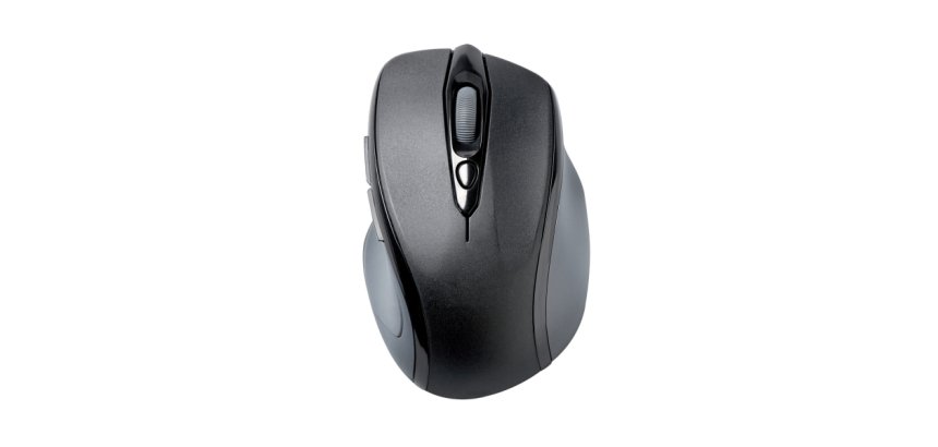 Ratón óptico Kensington Pro Fit™ inalámbrico mediano nano receptor, negro
