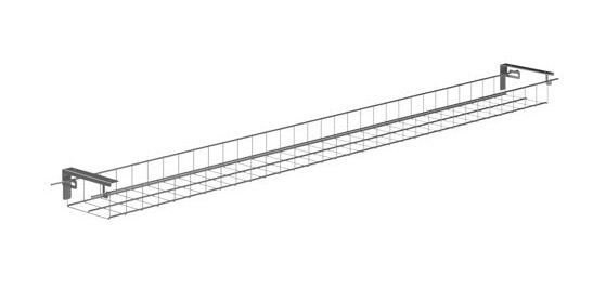 Kabeldurchlassgitter für Schreibtisch Xennon - L.150 cm