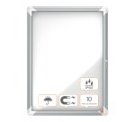 Vitrina NOBO Premium Plus de exterior fondo magnético 4 x A4 hojas