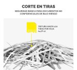 Destructora Trituradora de documentos Fellowes 425i corte en tiras de 5.8mm