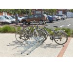 Range 10 vélos au sol face à face