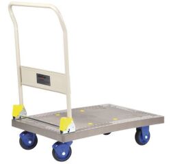 Prestar® Chariot pliable plateau polypropylène 300 kg 900 x 600 mm