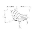 Fauteuil détente d'extérieur OUDON - structure aluminium