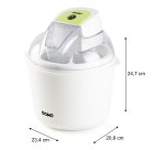 DOMO DO9304I Ice Cream Maker with freezer bowl – 1.5 L