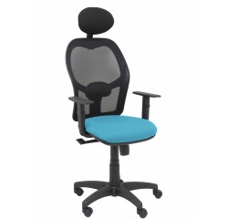 Silla de oficina Alocén malla con brazos regulables y cabecero