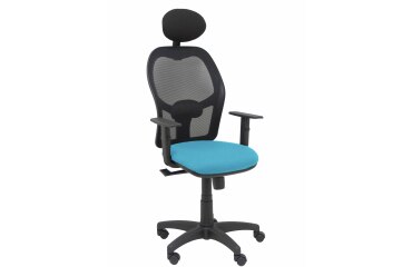 Silla de oficina Alocén malla con brazos regulables y cabecero