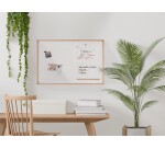 Pizarra Inversa magnetica marco ancho madera 900X600